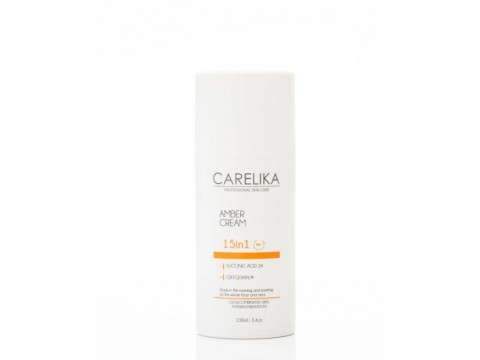 CARELIKA AMBER 15 IN 1 VEIDO KREMAS SU 2% GINTARO RŪGŠTIMI, 100ML